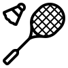 Badminton game icon